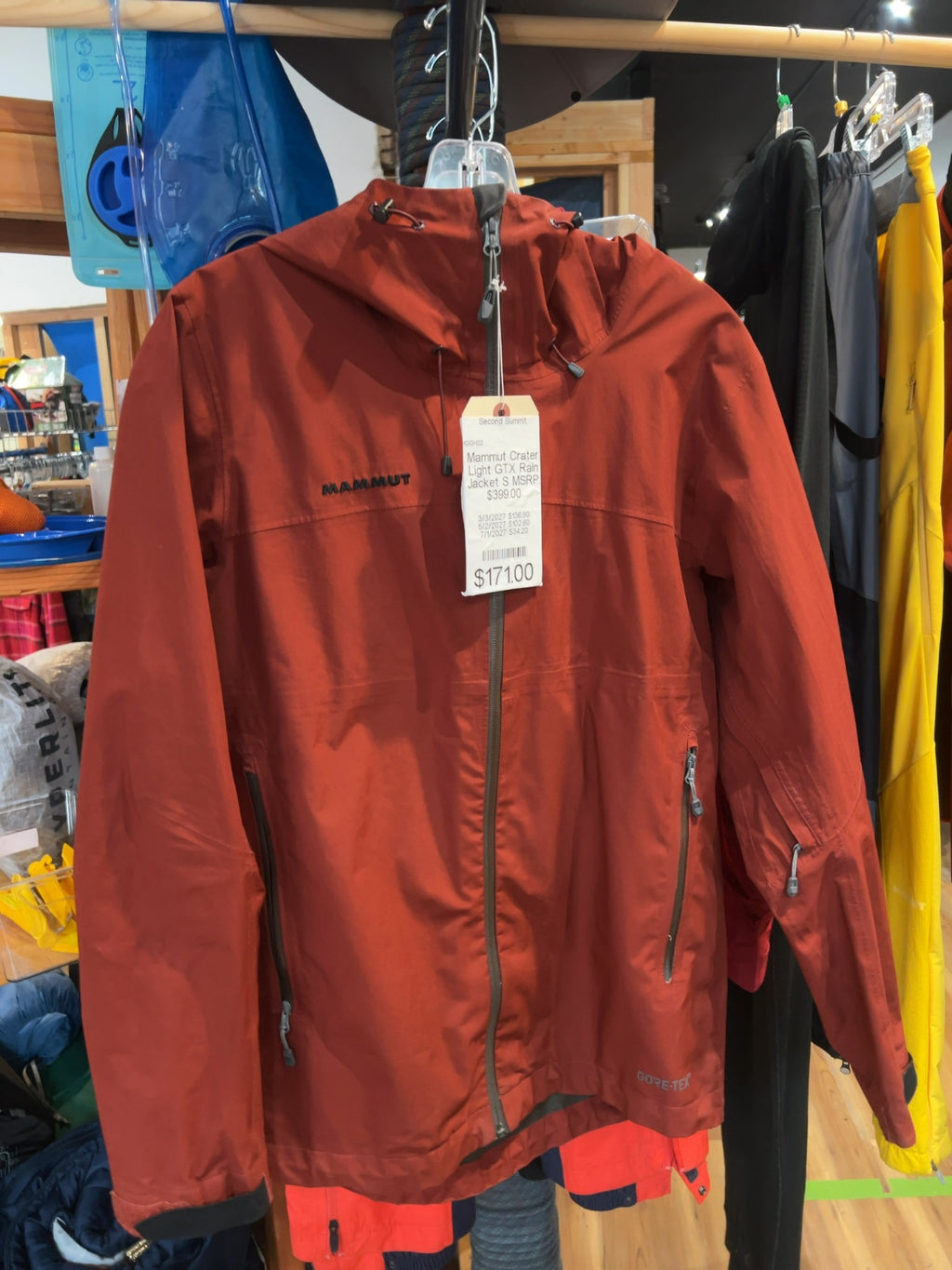 Mammut Crater Light GTX Rain Jacket Rust S