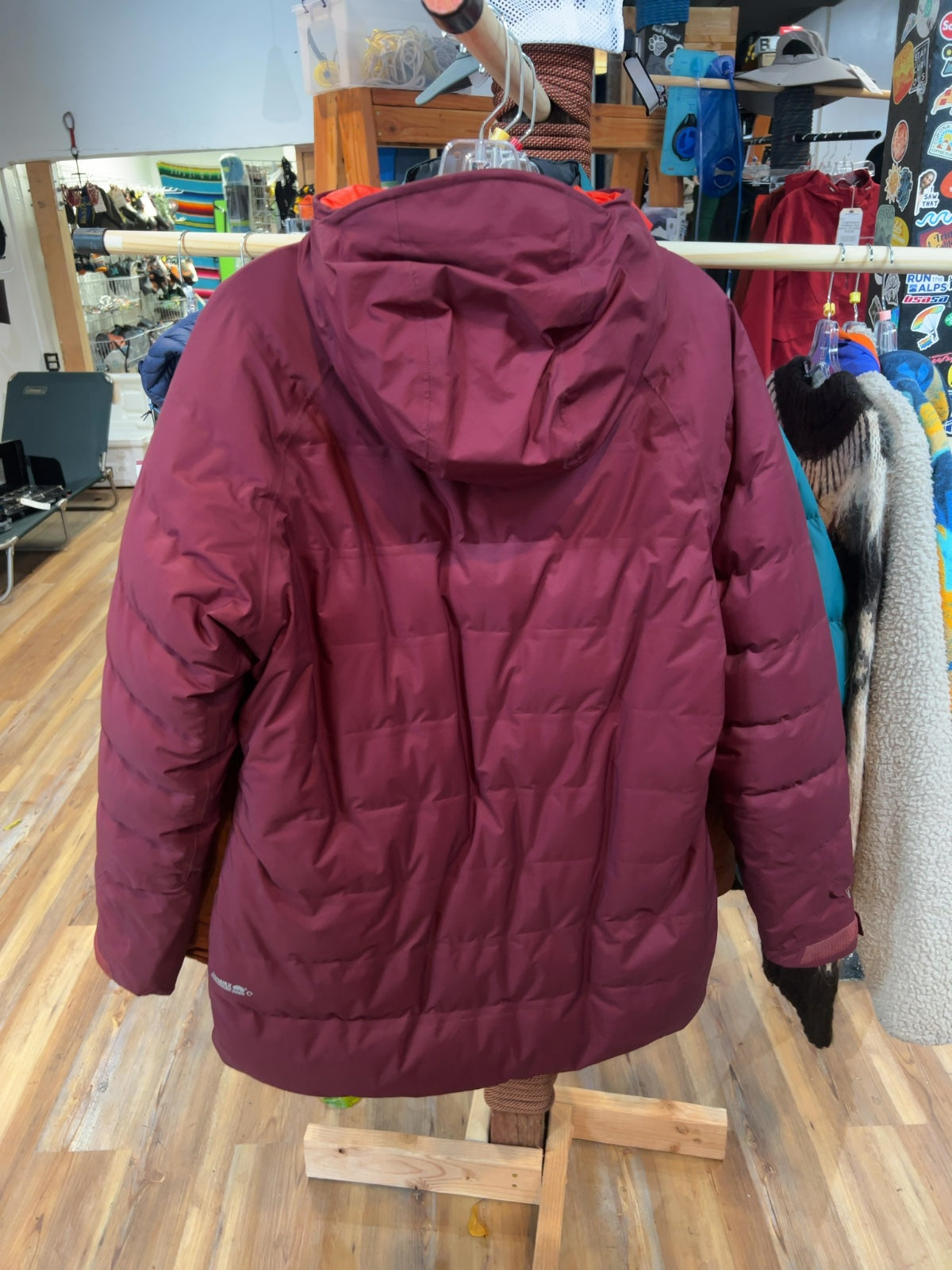 Rab Valiance Waterproof Down Jacket Burgundy Fair M