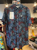 Columbia PFG Short Sleeve Button-Down Shirt Floral Good S