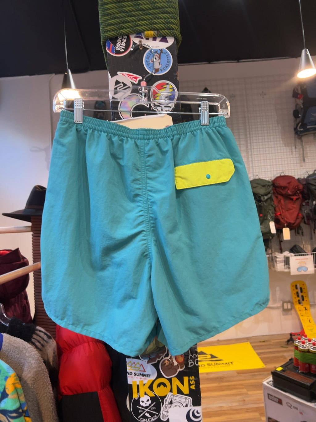 Patagonia Baggies Shorts Teal Turquoise Good M