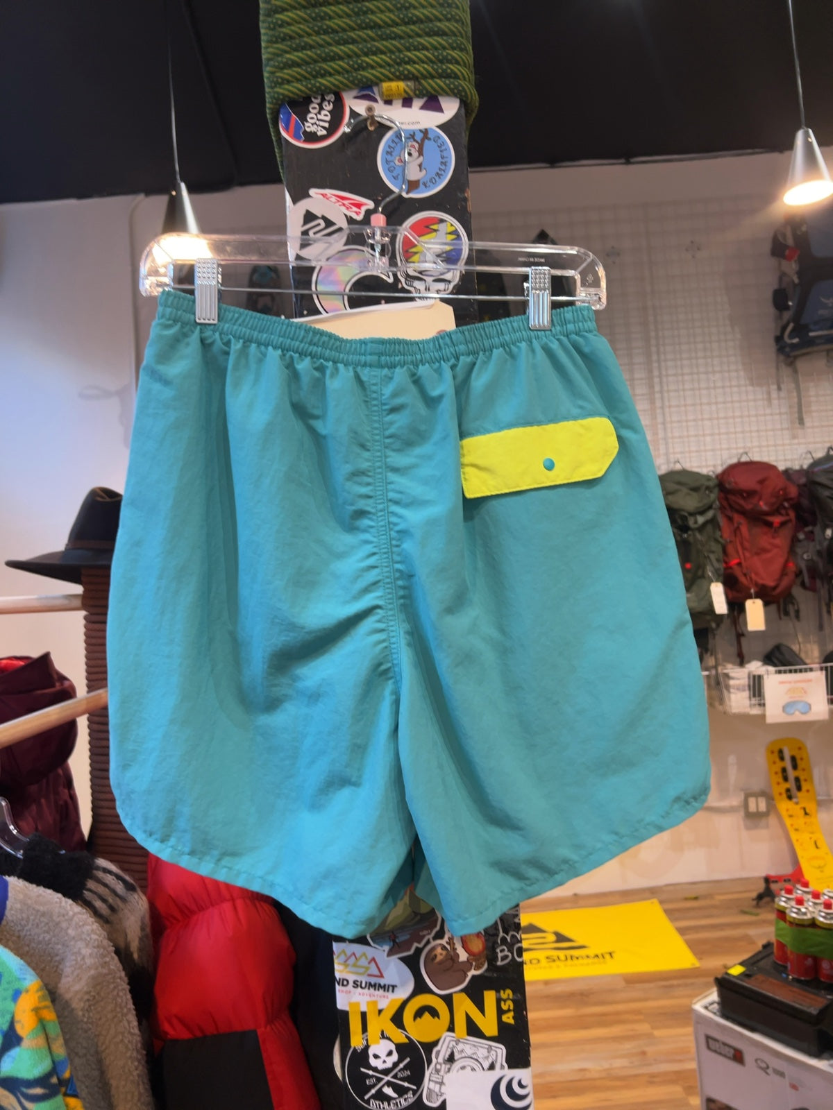 Patagonia Baggies Shorts Teal Turquoise Good M