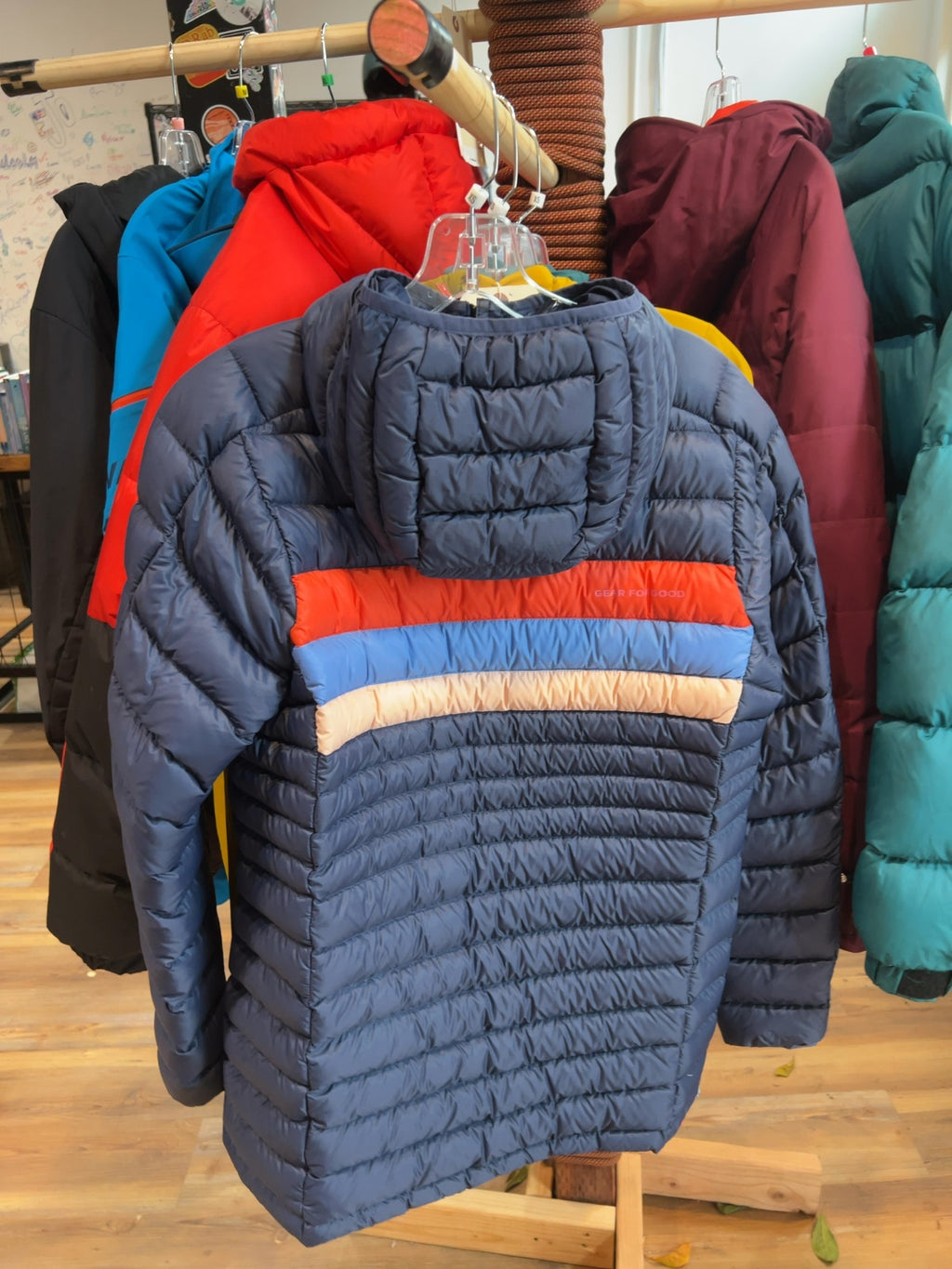 Cotopaxi Women's Fuego Down Hooded Pullover Jacket - Ink/Rosewood - XS - New with Tags