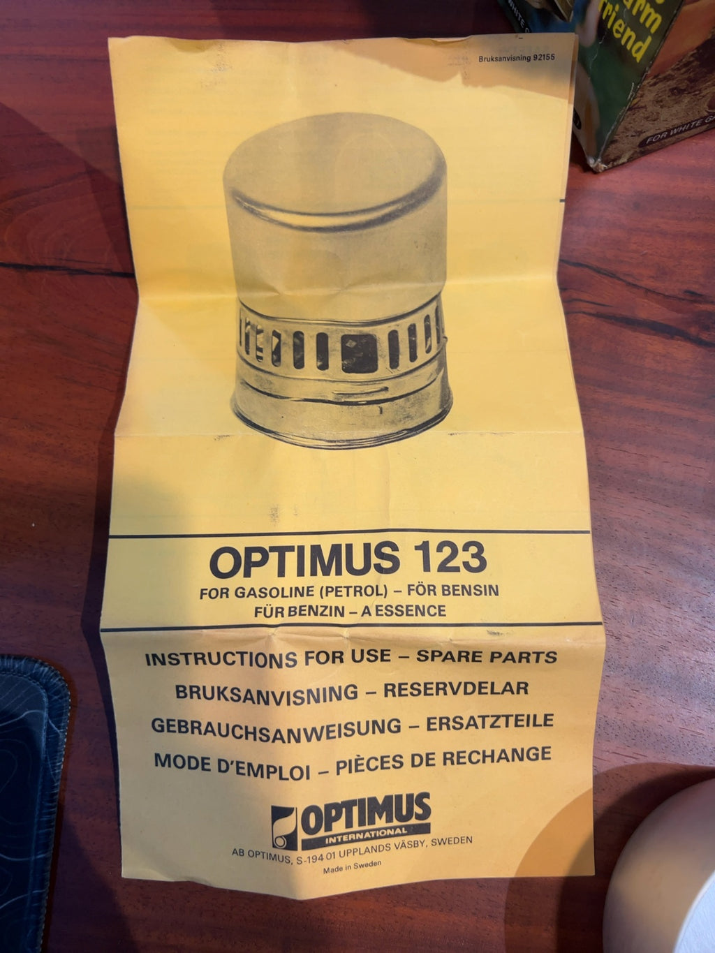 Optimus Svea 123 Vintage Backpacking Stove New In Box