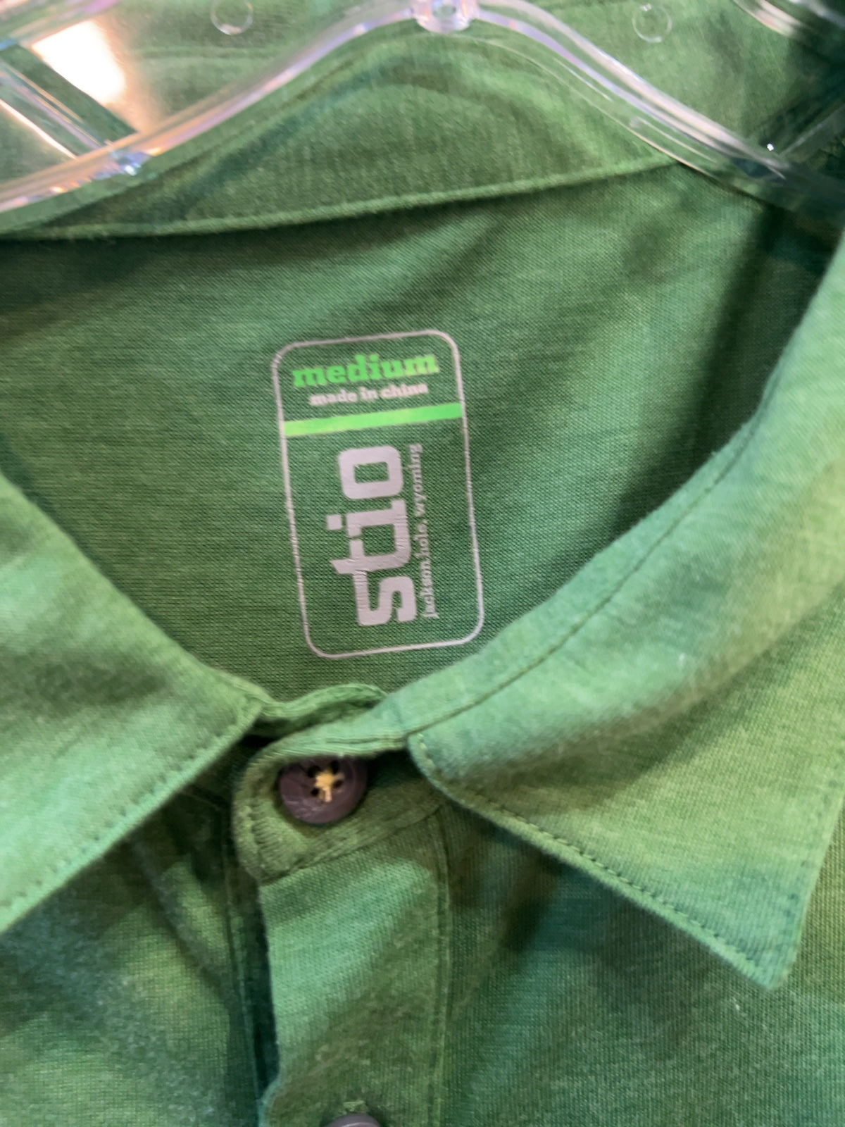 Stio Short-Sleeve Polo Shirt Green Good M