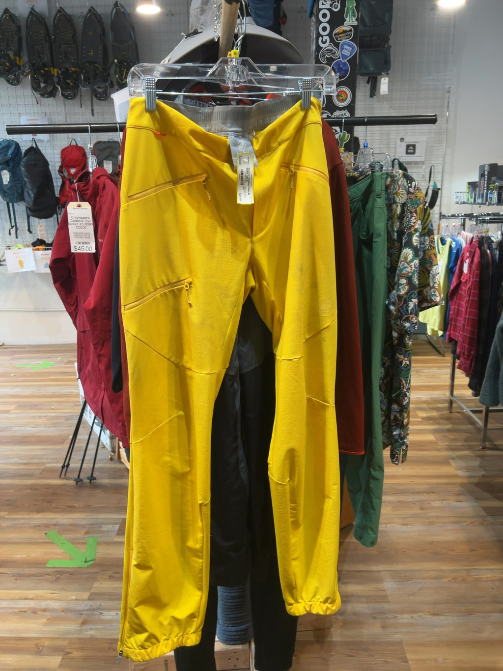 Mammut Climbing Pants Yellow Good M