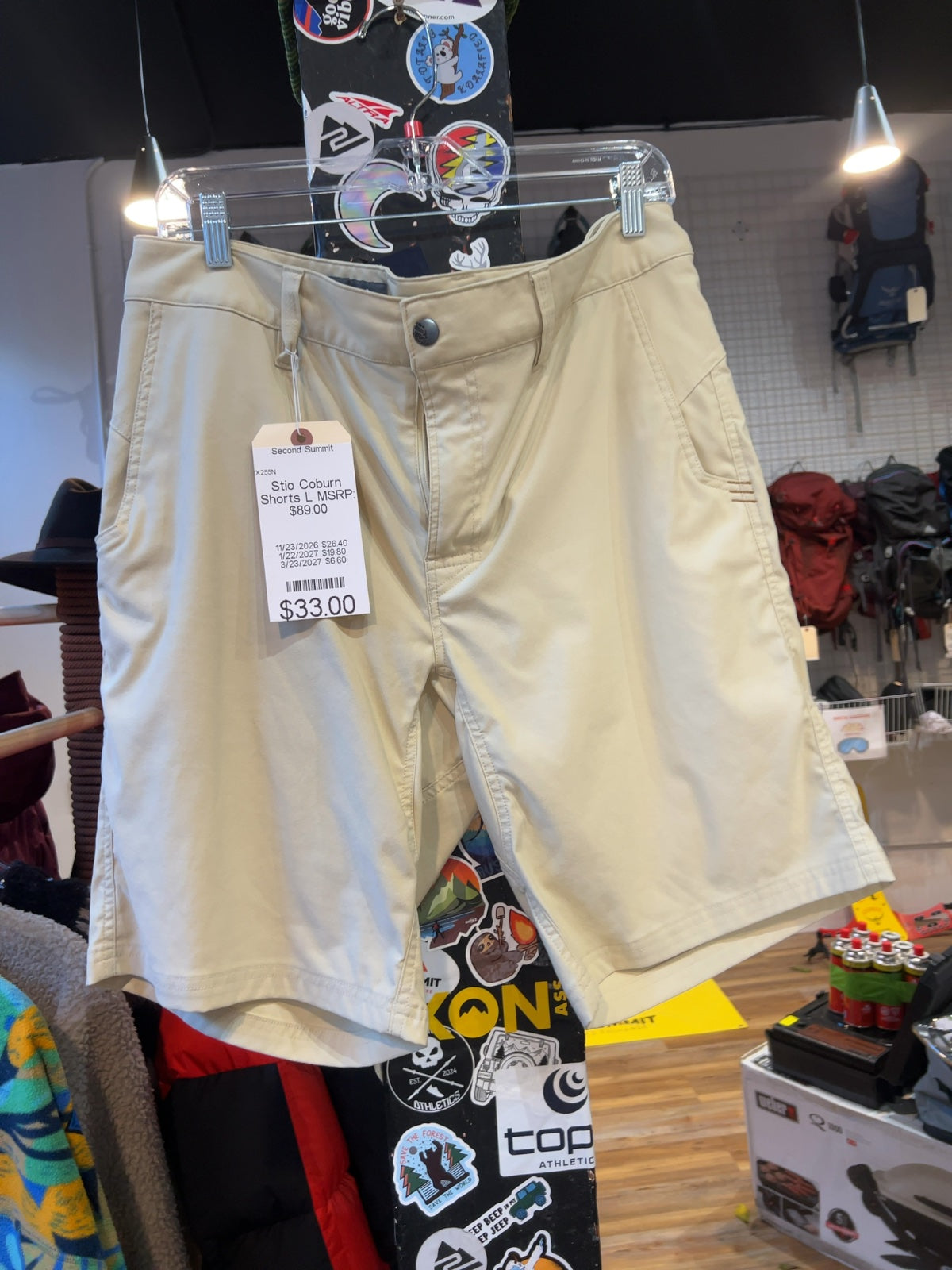 Stio Coburn Shorts Khaki Good L