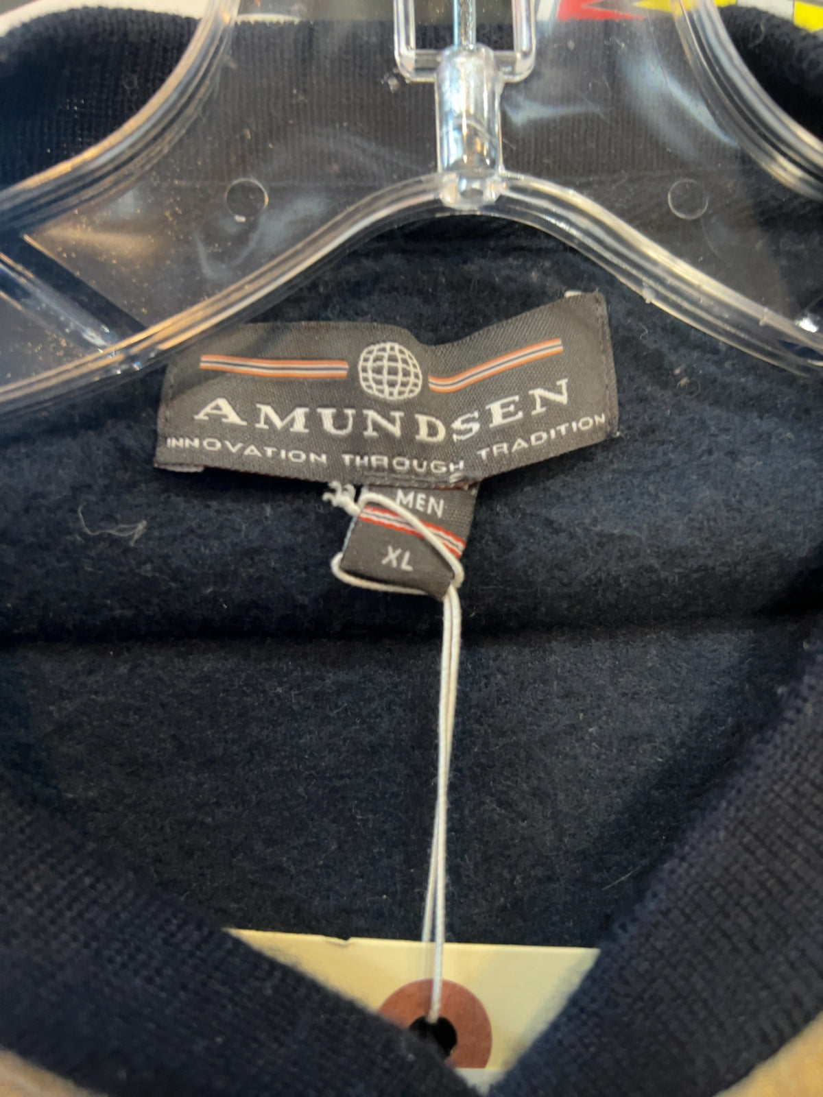 Amundsen Sports Heroes Wool Fleece Jacket Navy/Khaki XL