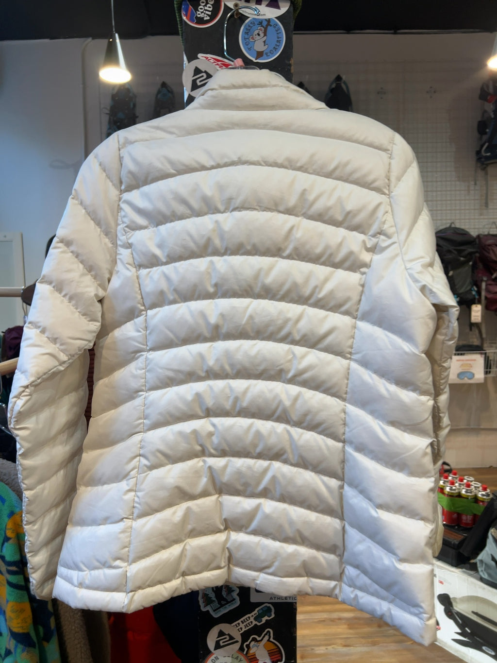 Patagonia Girls Down Sweater Jacket Off White Good XXL (16-18)