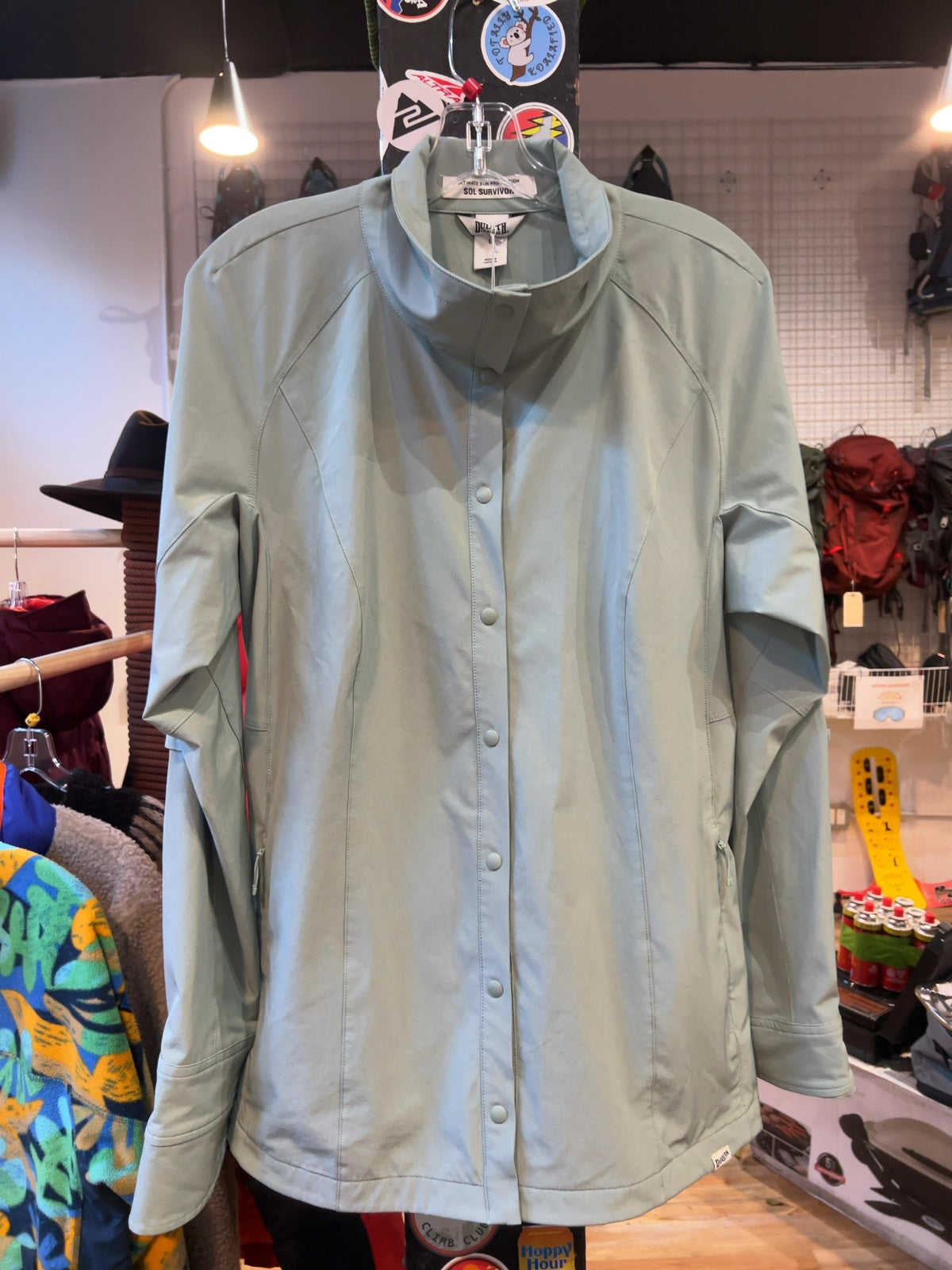 Duluth Trading Co Sol Survivor Shirt Jacket Green Women's L