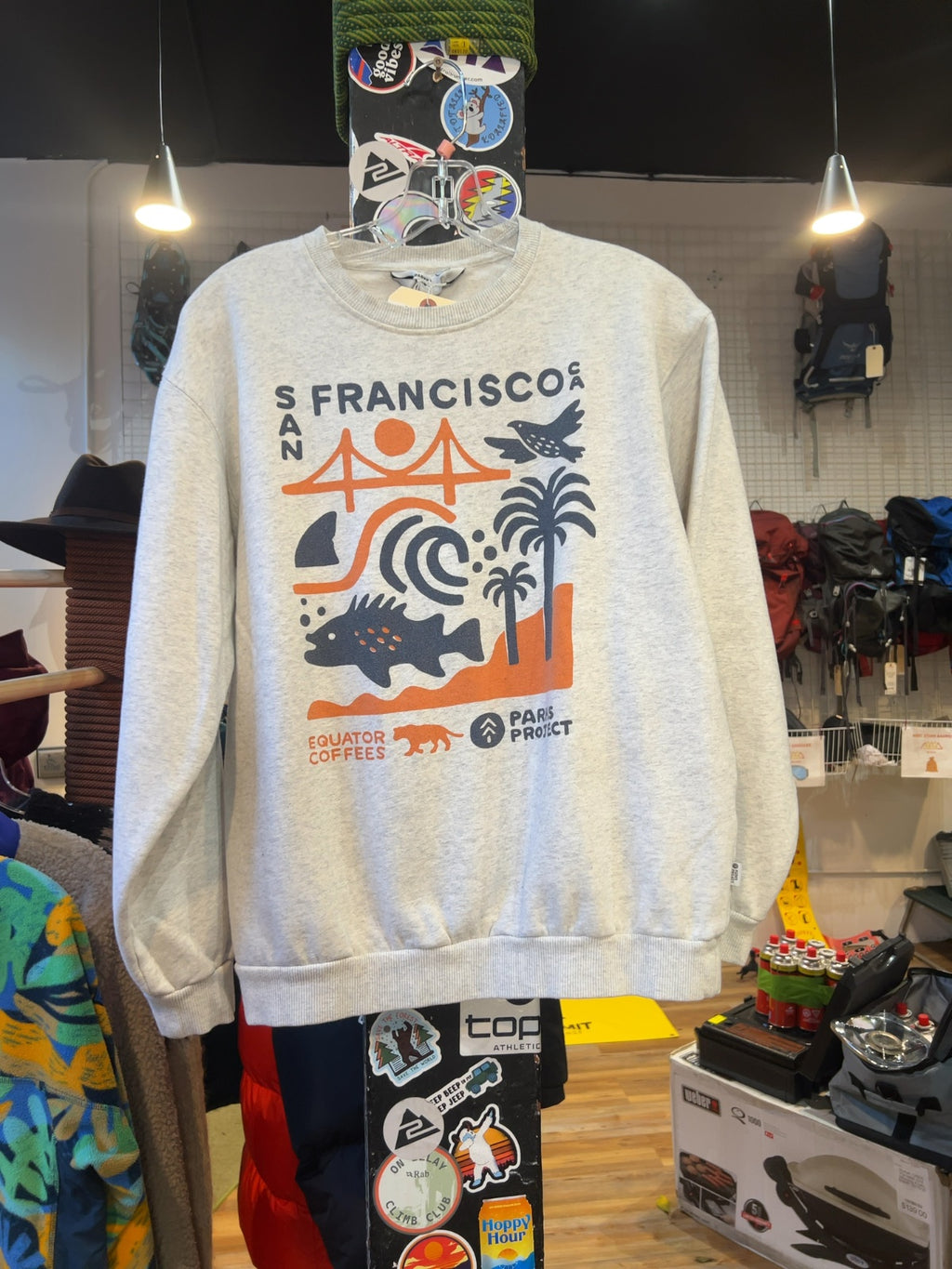 Parks Project x Equator Coffees San Francisco Crewneck Sweatshirt S