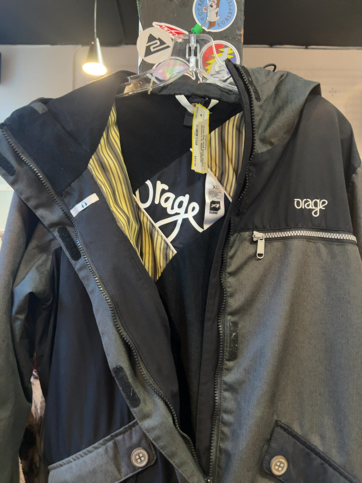 Orage Bala Shell Snow Jacket Charcoal Black Good Women's XL