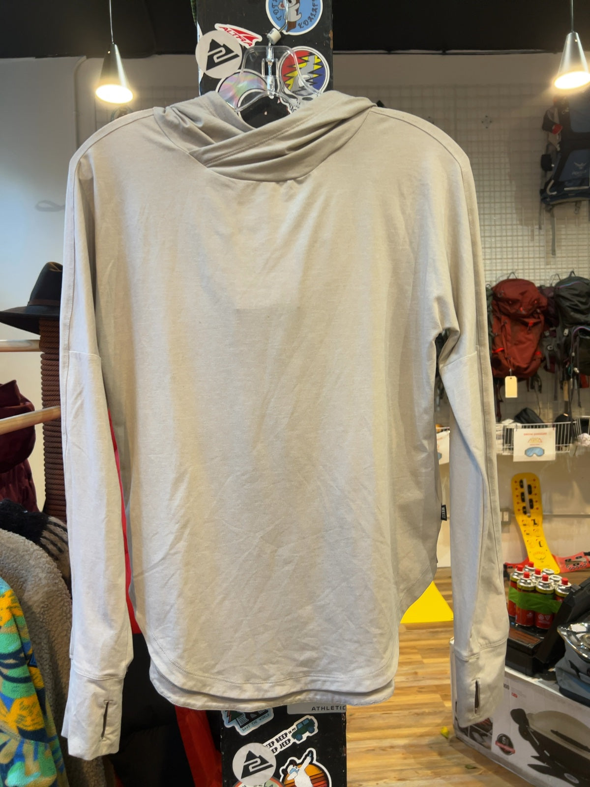REI Co-op Women's Sun Hoody Light Gray Good XS