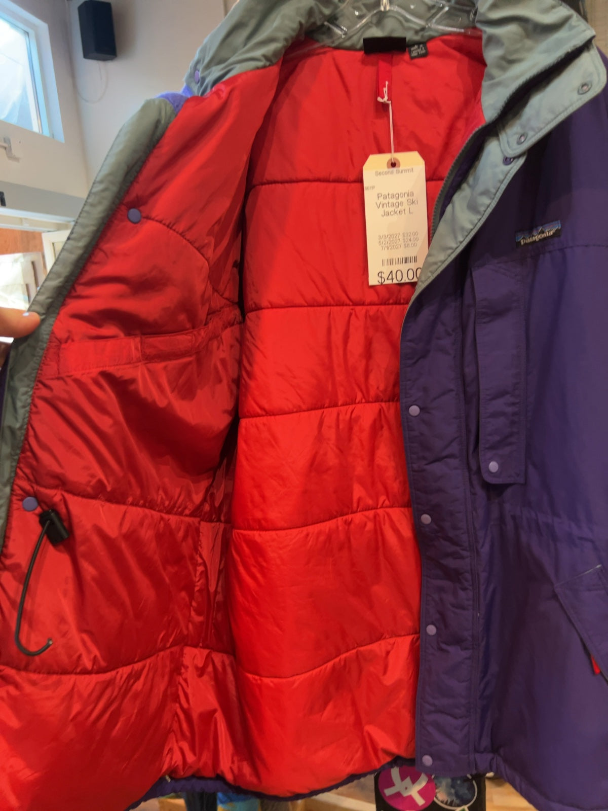 Patagonia Vintage Ski Jacket Purple Good L