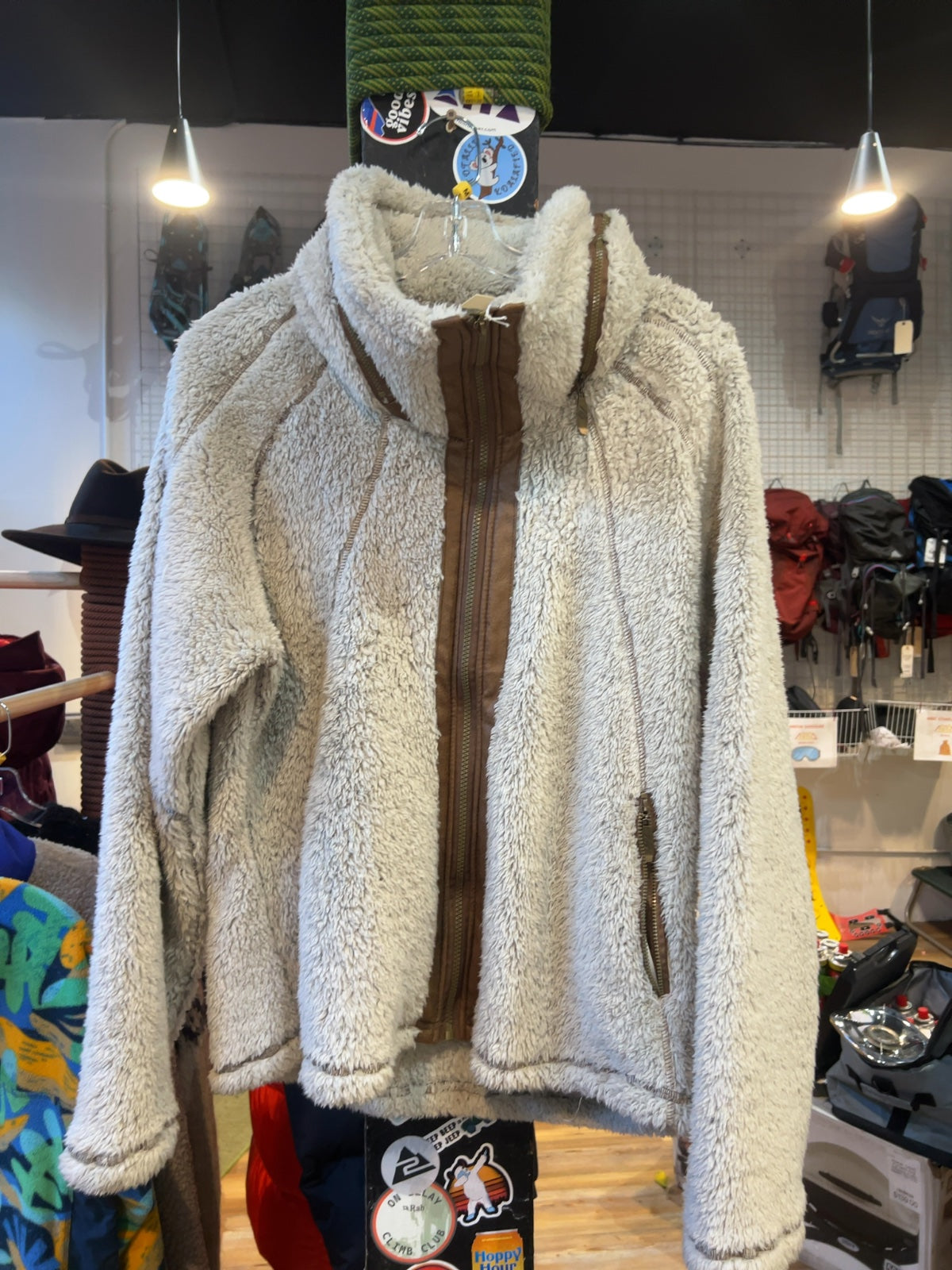 i5 Apparel High-Pile Sherpa Fleece Full-Zip Jacket - Good - L