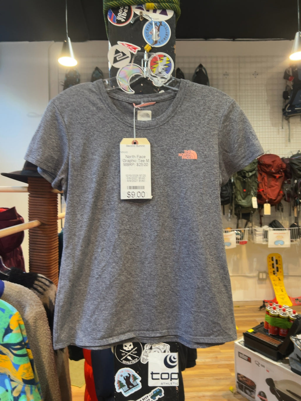 The North Face Graphic T-Shirt Heather Grey Good M