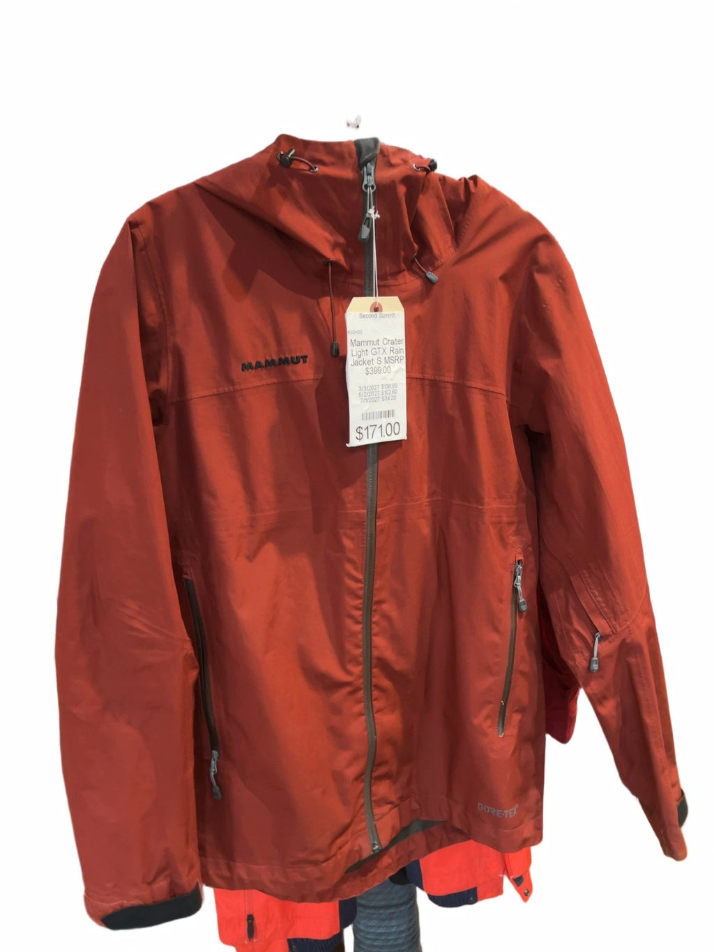 Mammut Crater Light GTX Rain Jacket Rust S