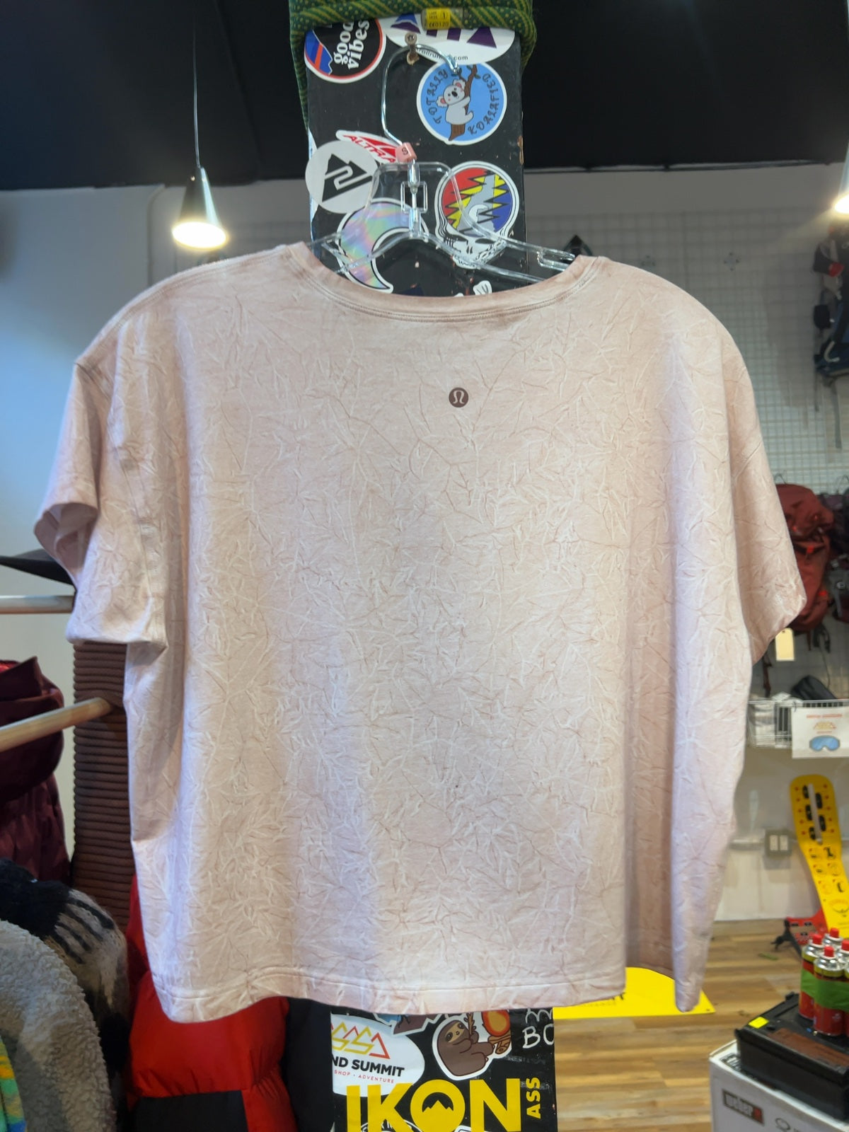 Lululemon Short Sleeve Graphic Tee Light Pink Good S