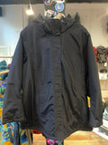 Lands' End Squall Hooded Winter Jacket Black Good 2X