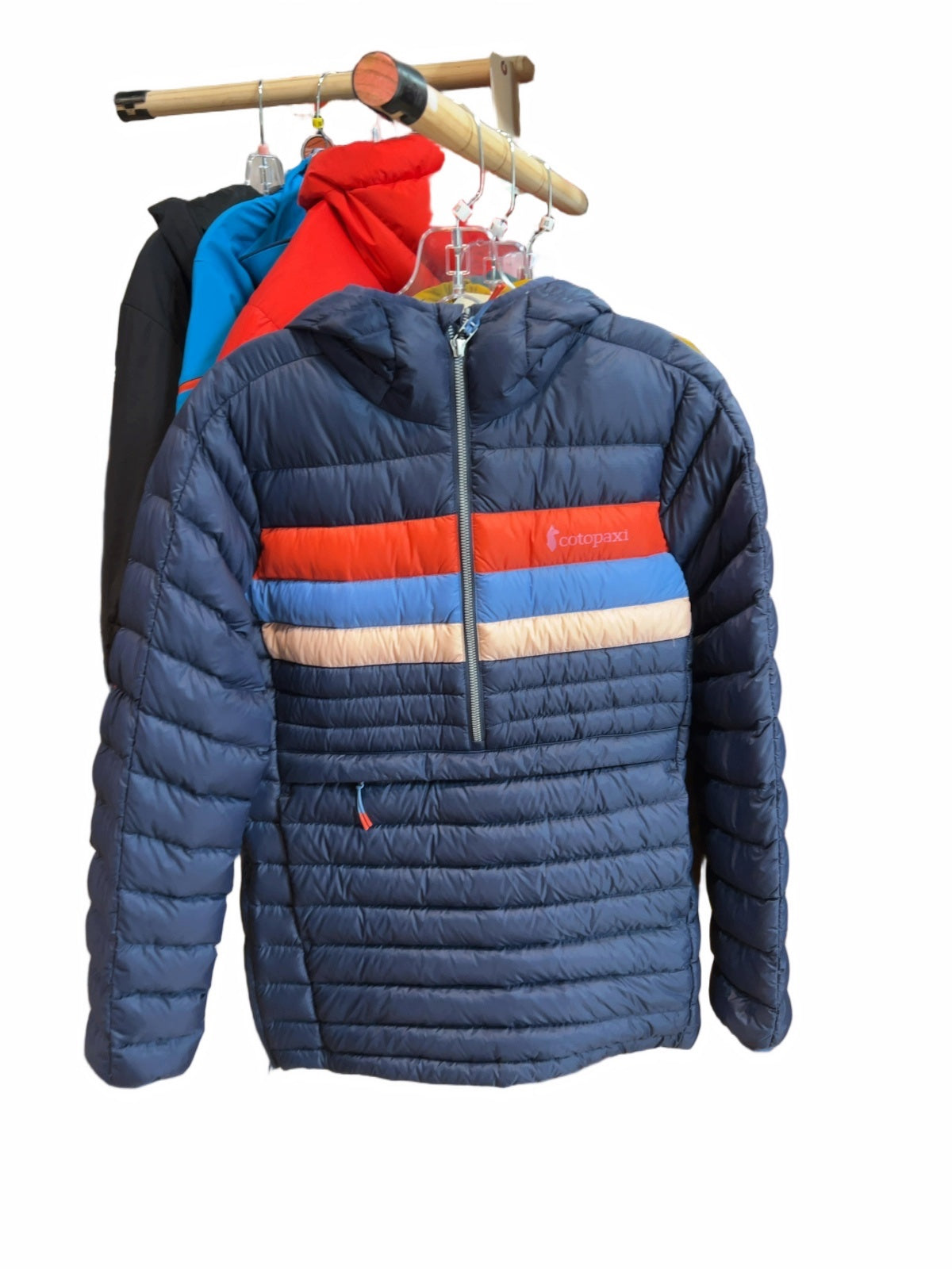 Cotopaxi Women's Fuego Down Hooded Pullover Jacket - Ink/Rosewood - XS - New with Tags