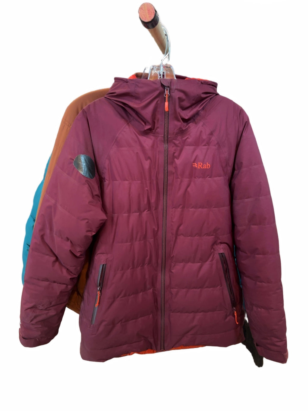 Rab Valiance Waterproof Down Jacket Burgundy Fair M