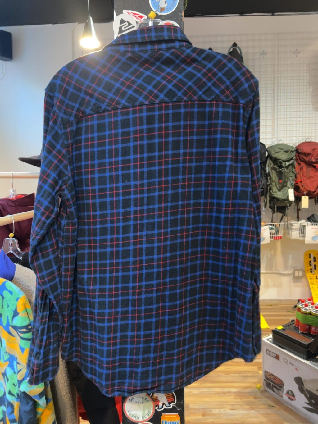 Stoic Flannel Long Sleeve Button Down Shirt Good M