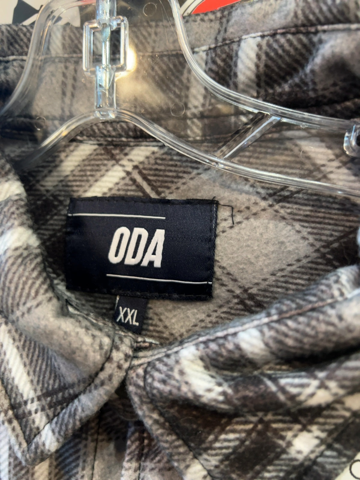 ODA One Day Away Plaid Flannel Long Sleeve Shirt - Good - XXL